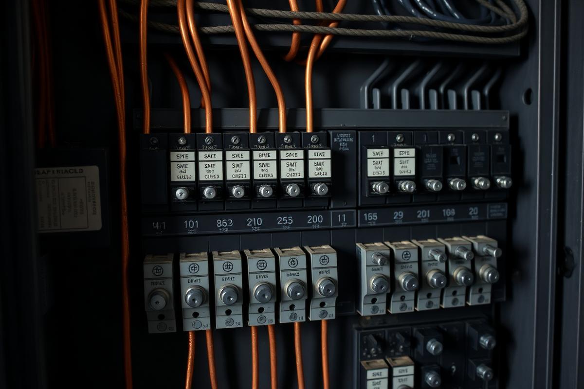 Organized residential electrical panel